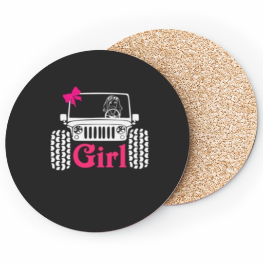Discover -Jeep-Girl Cute-Jeep-Ribbon-Jeep-Lover J T-Shirt-Jeep-Girl Cute-Jeep-Ribbon-Jeep-Lover-Jeep-Women-Jeep-Lady-Jeep-Kid-Jeep-Offroad-Jeep-s T-Shirt_by NgocSanhHuynh_ Coasters