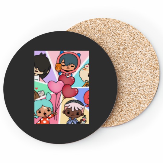 Discover Toca Squad - toca boca Kids Coasters