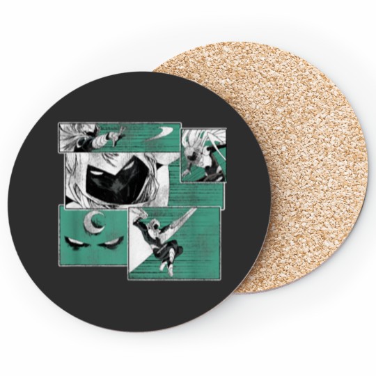 Discover Moon Knight Panels Coasters
