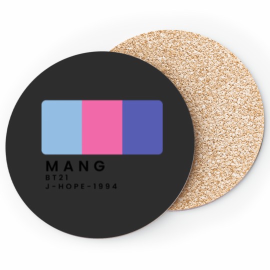 Discover Mang color palette BT21 Sticker.pngMang color palette BT21 Sticker.png Coasters