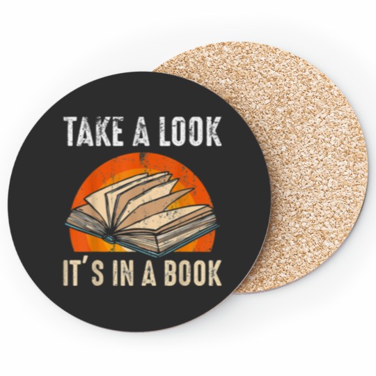 Discover Bookworms Reading Lovers Take A Look It_s In A Book Lovers Coasters