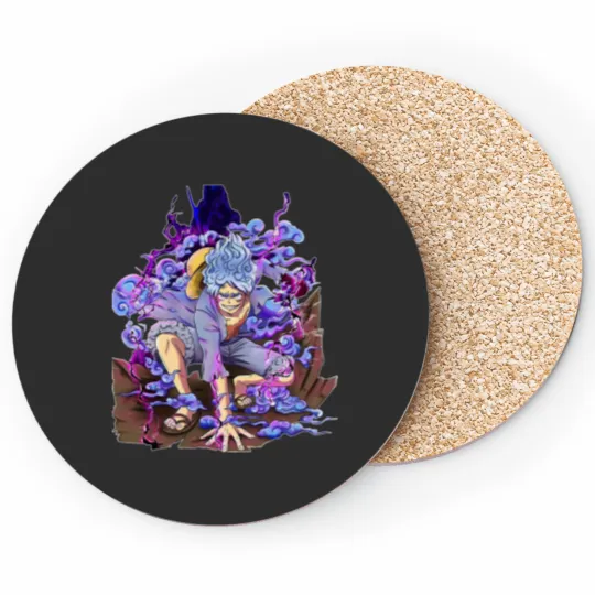 Discover Gear 5 Luffy Chibi Uta Coasters