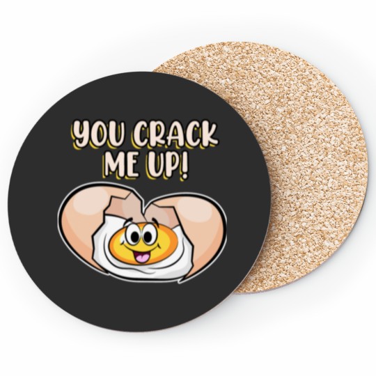 Discover Funny Egg Fried Egg Breakfast Coaster