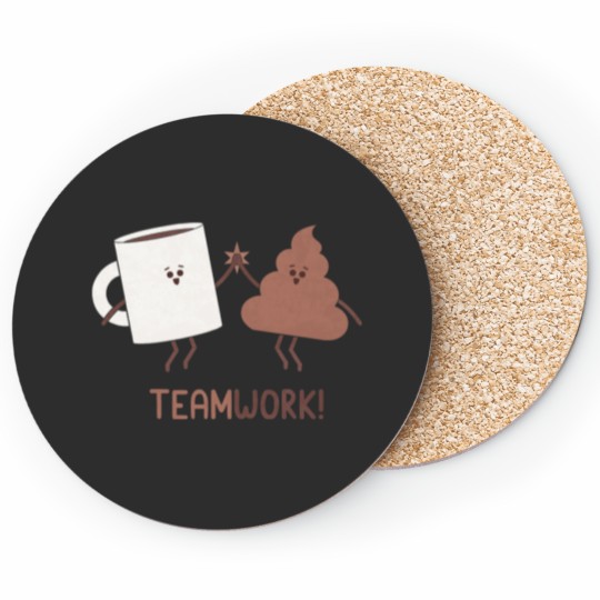 Discover Teamwork Zipper Pouch Coasters