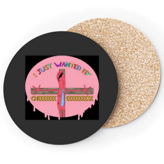 Discover Alan From Smiling Friends - I Just Wanted My Cheeeeese Coasters