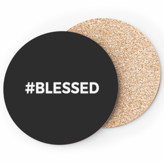 Discover #Blessed Contemporary Christian Bible Believing Sticker Coasters