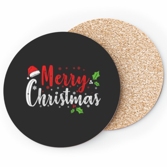 Discover Merry Christmas Xmas Winter Apparel Family And Kids Coasters