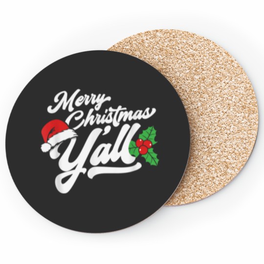 Discover Merry Christmas Y 39 All Funny Country Southern Holiday Coasters