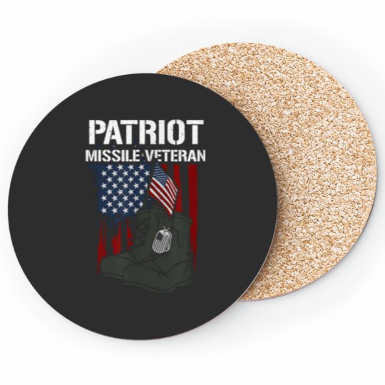 Discover Honor Patriot Missile Veteran - Memorial Day Coasters