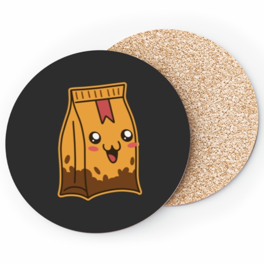 Discover A bag of coffee beans Coasters