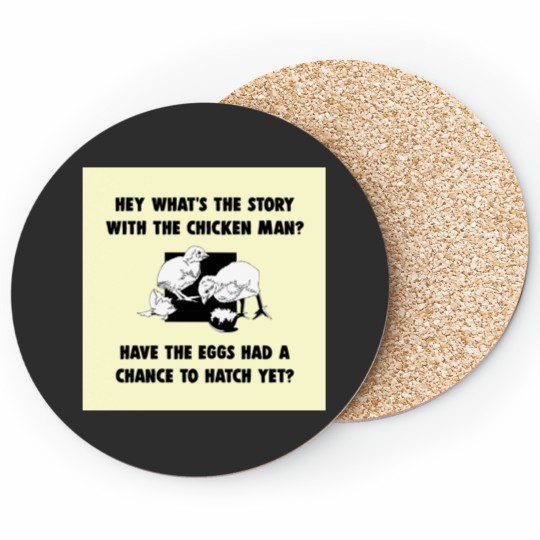 Discover Chicken Man Coasters