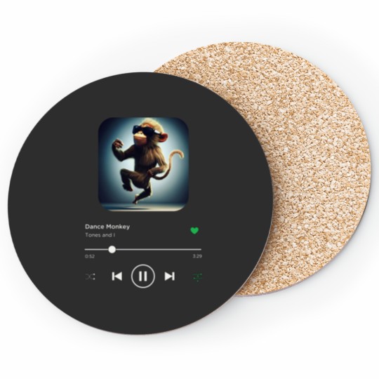 Discover Dance Monkey Tones and I Music Playing On Loop Alternative Album Cover Coasters