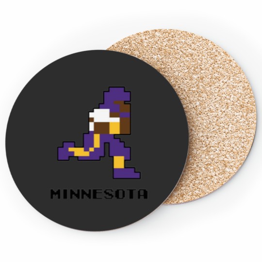 Discover 8 bit Minnesota Football Coasters