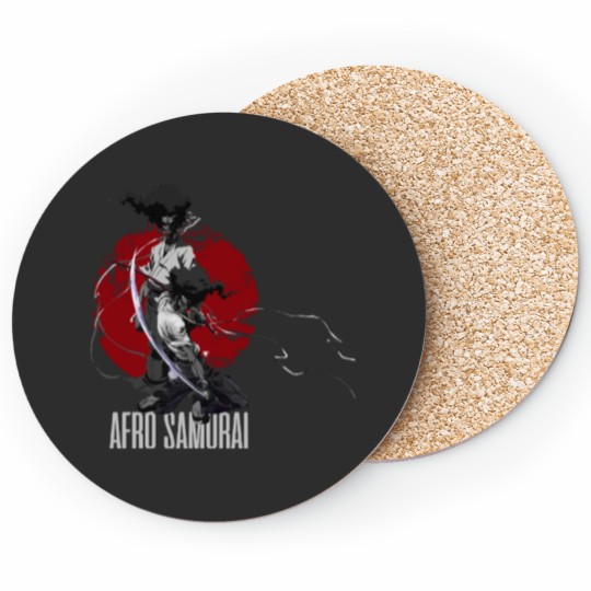 Discover afro dark samurai Coasters