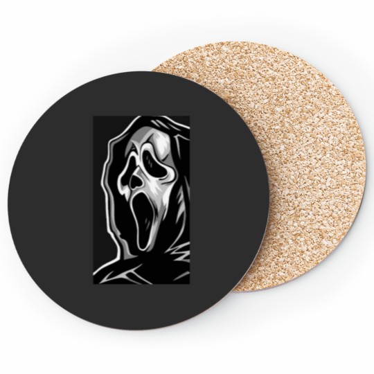 Discover Screaming Ghostt Scary Art Coasters