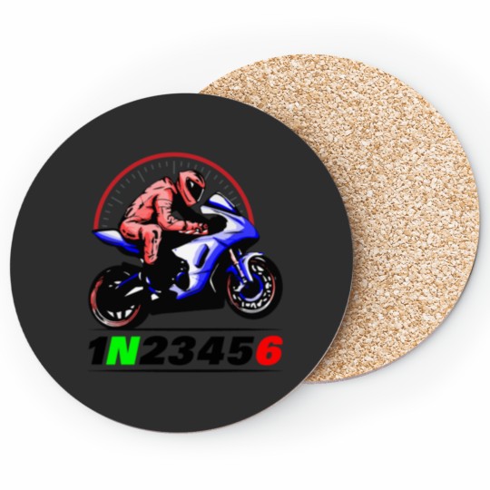 Discover 1N23456 - Motorcycle Gears Coasters