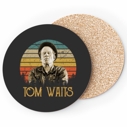 Discover .Vintage Tom Waits Icons Coasters