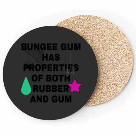 Discover Bungee Gum Has... Sticker Coasters