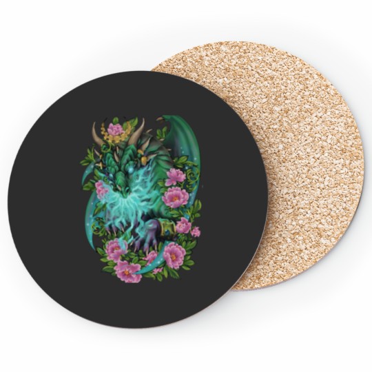 Discover Ysera the Dreamer Green Dragon Aspect Coasters