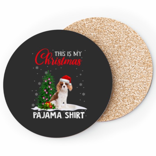 Discover This Is My Christmas Pajama Cavalier King Charles Spaniel Coasters