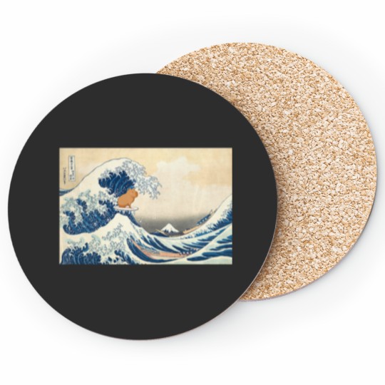 Discover Wave Capy bara Surfing Rodent Coasters
