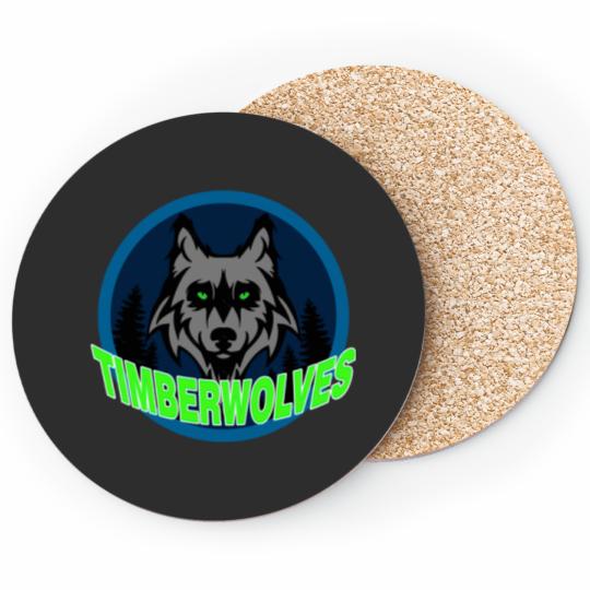 Discover Minesota Timberwolves Sticker Coasters