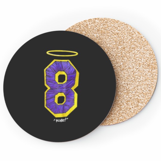 Discover Kobe Bryant - Lucky 8 Number Coasters