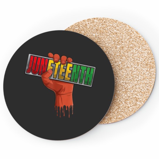 Discover Juneteenth Black History Afro American African Freedom Coasters
