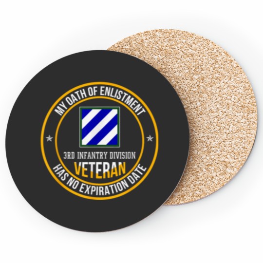 Discover 3rd Infantry Division Veteran Day My Oath Of Enlistment Xmas 5300 Coasters