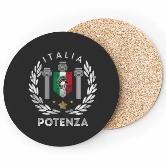 Discover Potenza Italian Vacation Souvenir Potenza Coasters