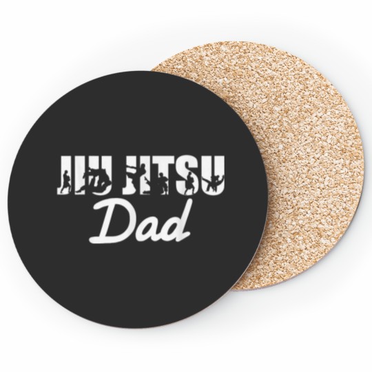 Discover Brazilian Jiu Jitsu MMA Bjj Hugger Father Jiu Jitsu Dad 2123 Coasters