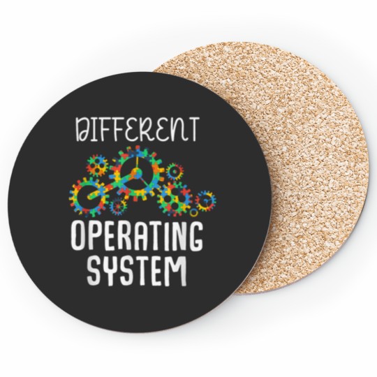 Discover Different Operating System Autism Awareness Puzzle Tolerance Coasters