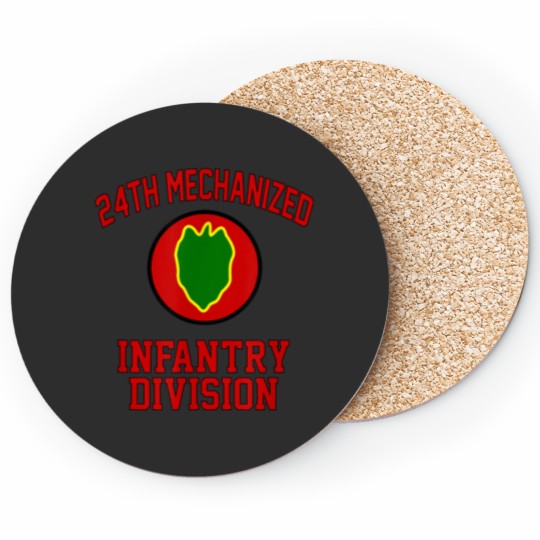Discover 24th Mechanized Infantry Division Veteran Fathers Day Coasters