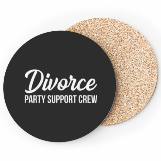 Discover Divorce Party Support Crew Coasters