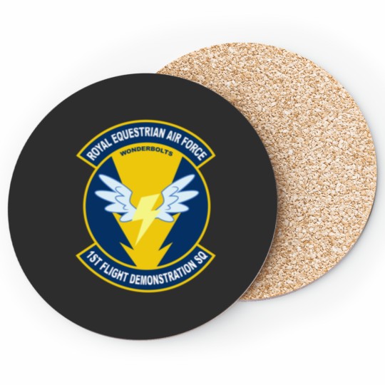 Discover Wonderbolt Squadron Shirt (Large Patch) Coasters