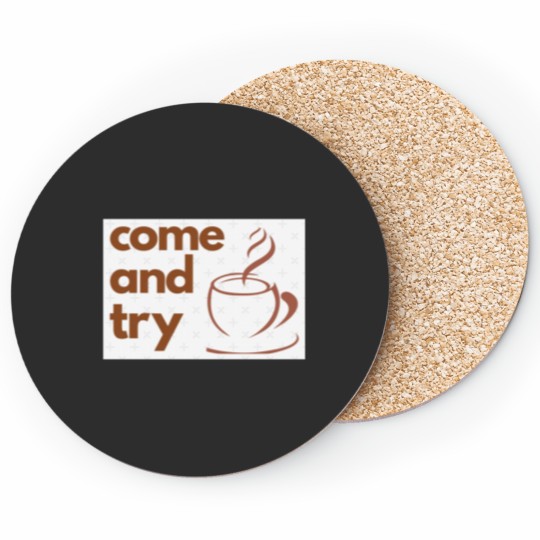 Discover My Coffee Sticker Coasters