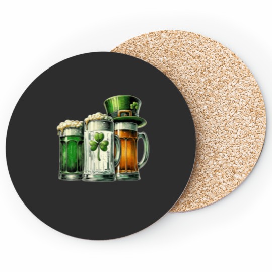 Discover Irish Beer Ireland Flag St Patricks Day0 Coasters