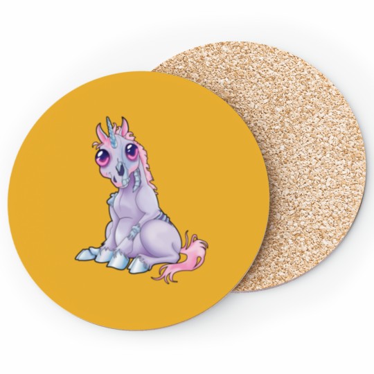 Discover Zombie Unicon Cute Unicon Coasters