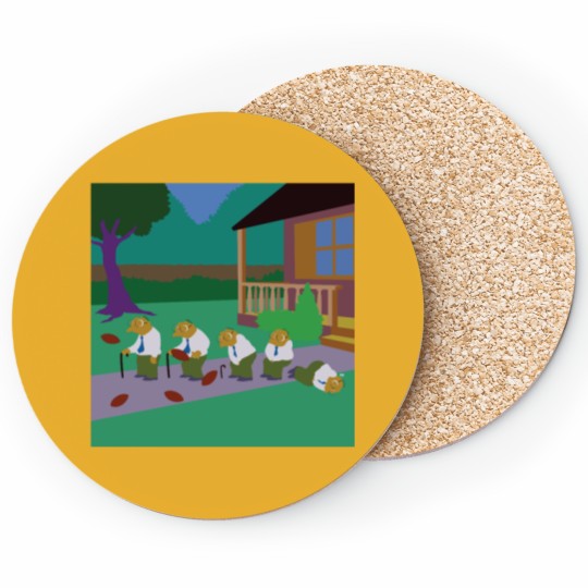 Discover Simplified Simpsonss - Football in the groin classique Coasters