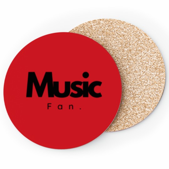 Discover Music fan,Love music,Minimalist,Black and white designe Coasters