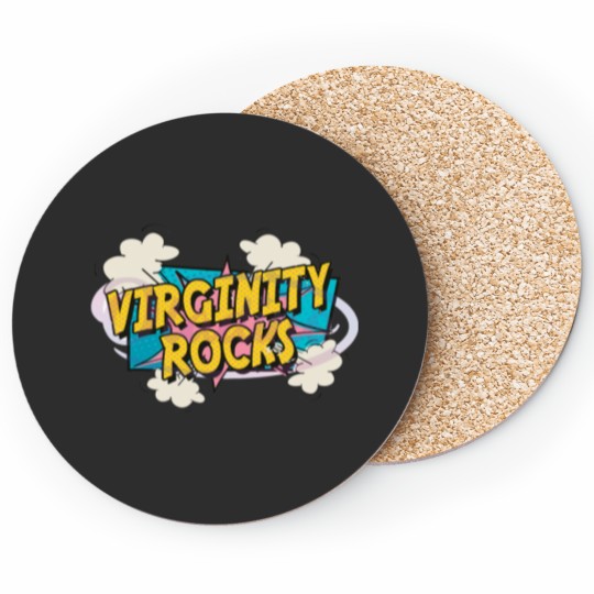Discover Virginity Rocks Hoodie Coasters