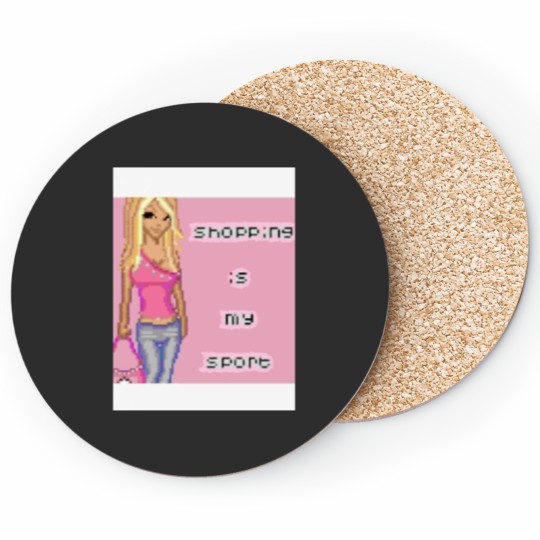 Discover shopping is my sport Coasters
