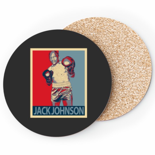 Discover jack johnson boxer Coasters