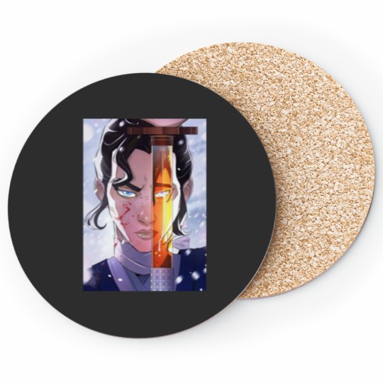 Discover Blue eye samurai and katana Coasters