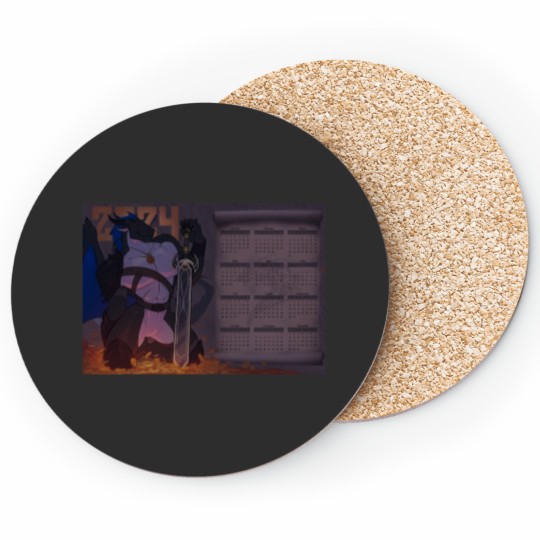 Discover Calendar 2024 hot furry dragon Coasters