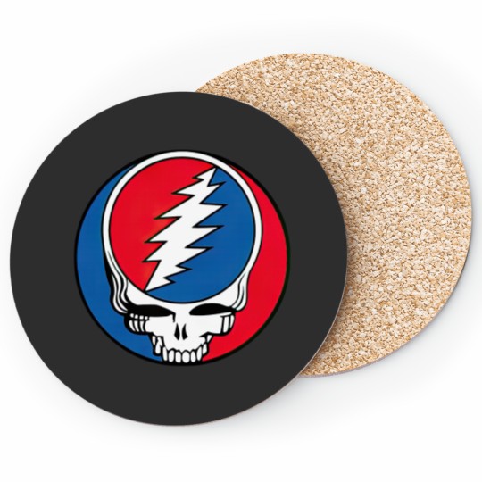 Discover Grateful Steal Your Face Coasters