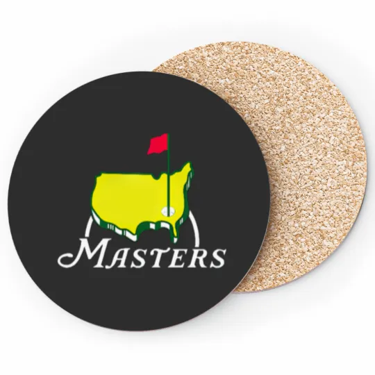 Discover Masters Golf Tournament Golfing Fan Coasters