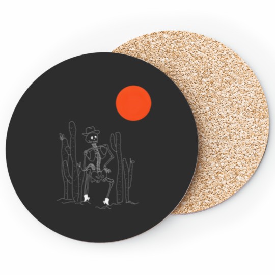 Discover Blood Moon Skeleton Reverse Coasters