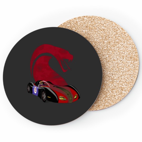 Discover Snake Oiler - Red Distressed Coasters