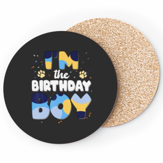 Discover Im The Birthday Boy Dog Family Matching Coasters